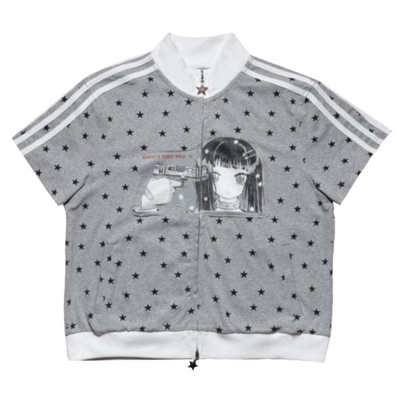 oliwabiu co-branded KillAngel Star short sleeved cardigan