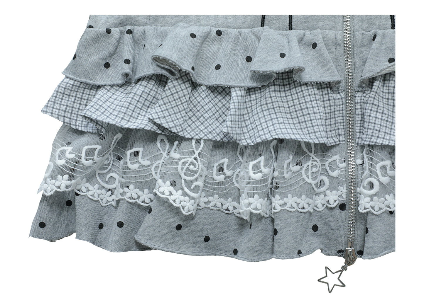 Sailor Collar Sweater Dress with Piano Buttons and Polka Dots