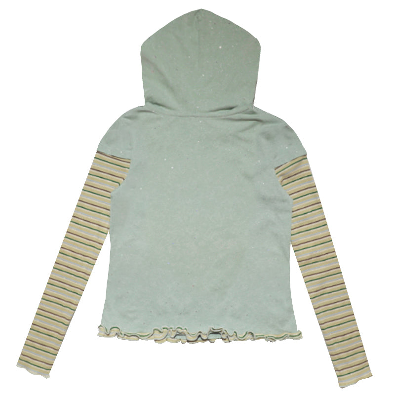 sunonebird co-branded Long Sleeve Hooded Bottom Shirt