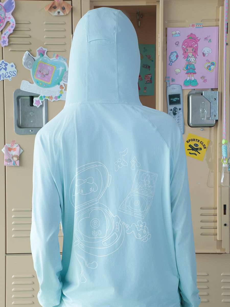 sunonebird 공동 브랜드 Ice Silk UPF50+ 후드 롱슬리브 선스크린 재킷
