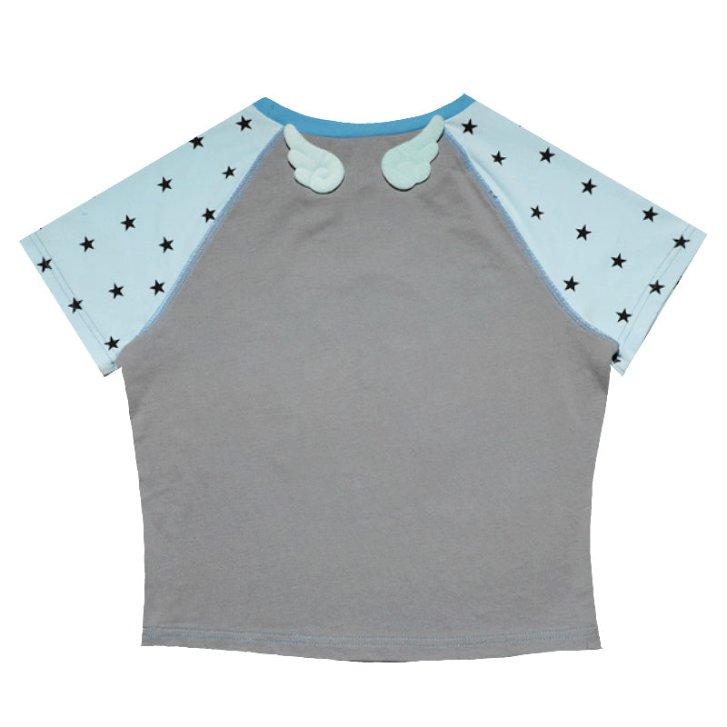 oliwabiu co-branded Star Plunge Short Sleeve T-Shirt
