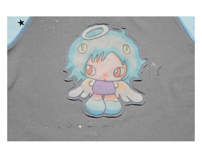 oliwabiu co-branded Star Plunge Short Sleeve T-Shirt