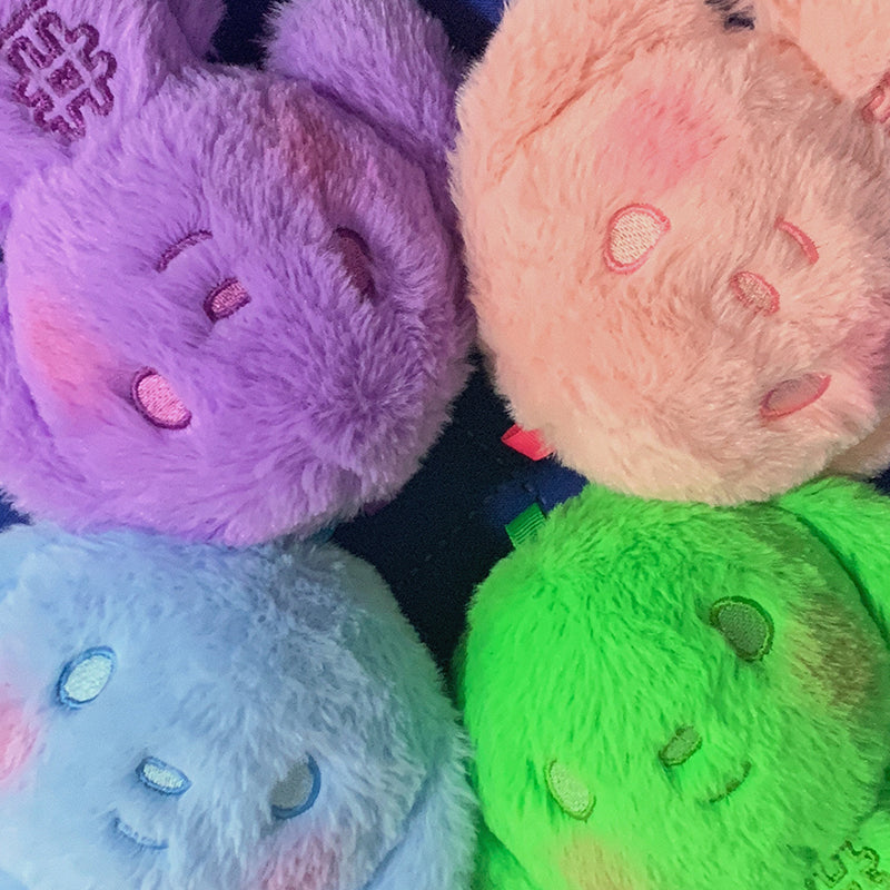 Plush Puppy Doll Keychain Fob D-BOT Charms