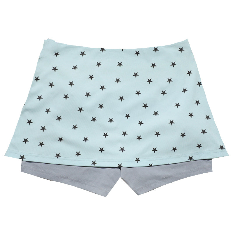 Removable stars Fake two pieces Skirt pants