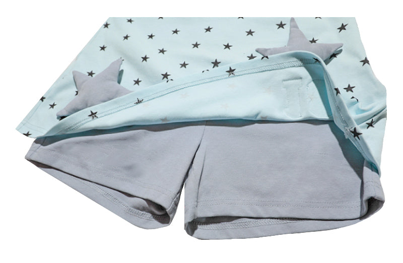 Removable stars Fake two pieces Skirt pants
