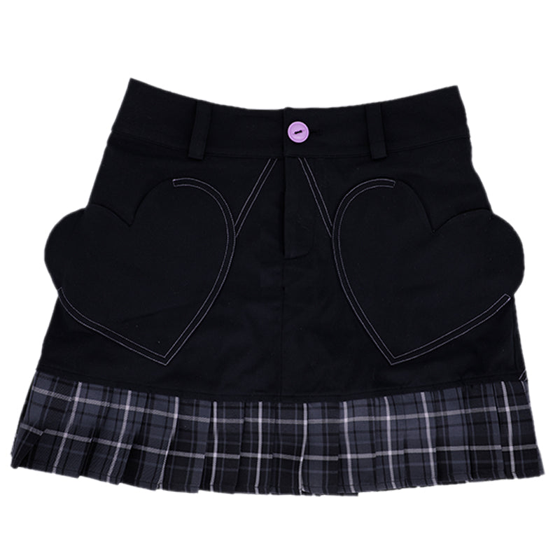 Short pleated skirt