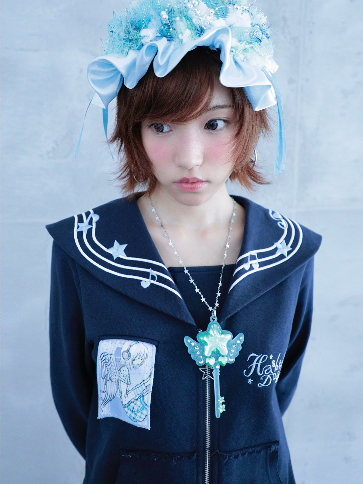 oooctopus co-branded Sailor Style Zip-Up Hoodie