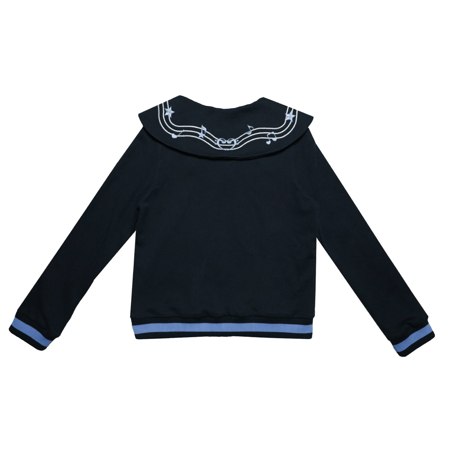 oooctopus co-branded Sailor Style Zip-Up Hoodie