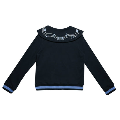 oooctopus co-branded Sailor Style Zip-Up Hoodie