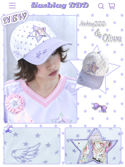 oliwabiu co-branded Star Baseball Cap