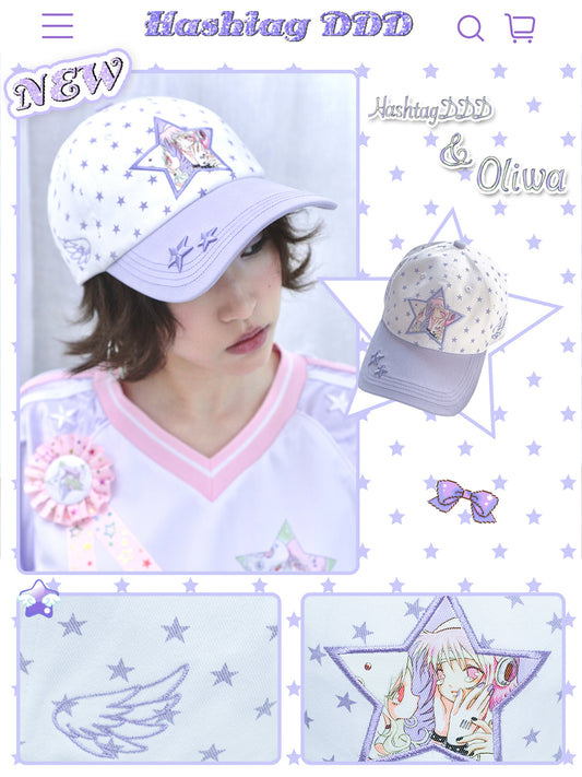 oliwabiu co-branded Star Baseball Cap