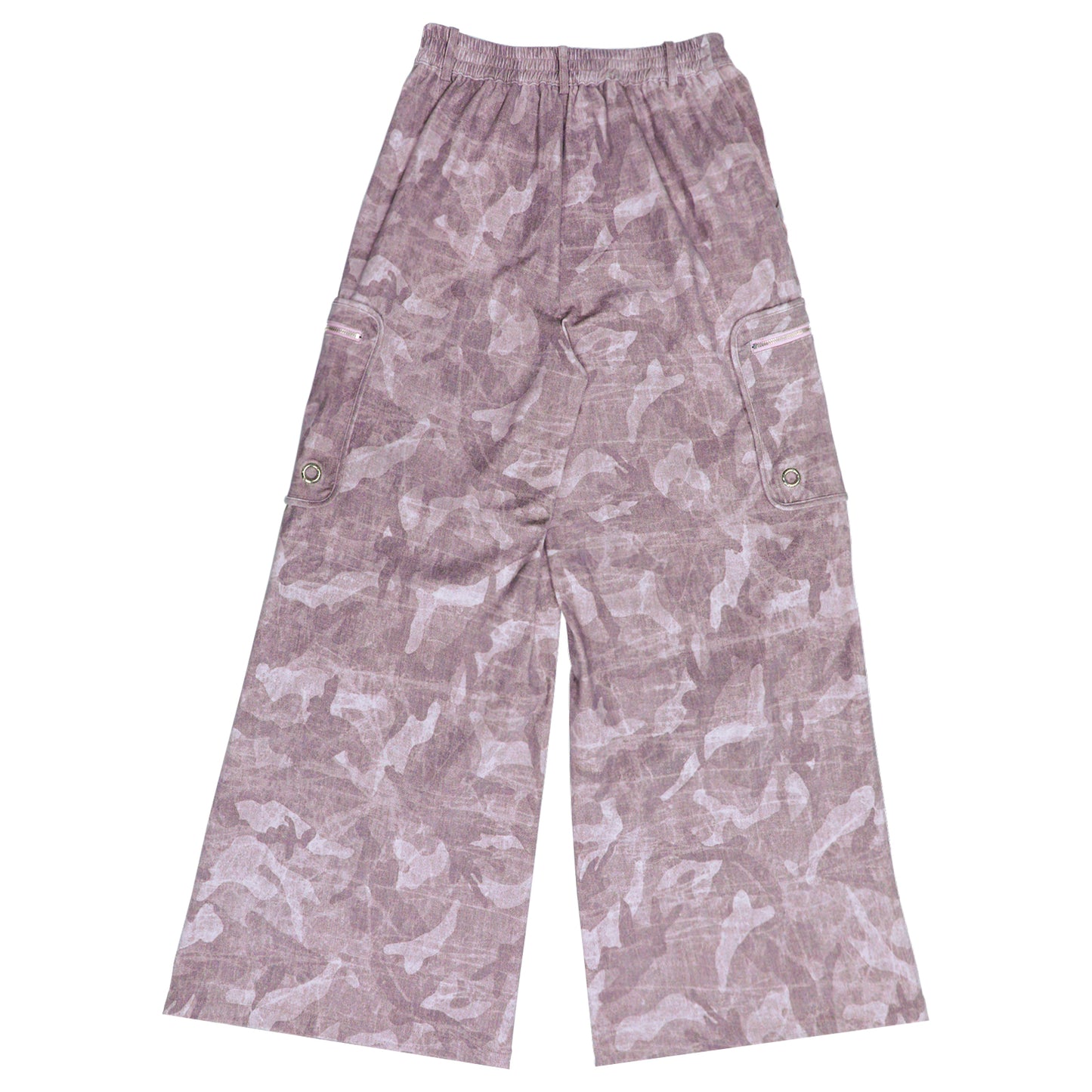Cartoon Eye Rhinestone Parachute Pink Pants