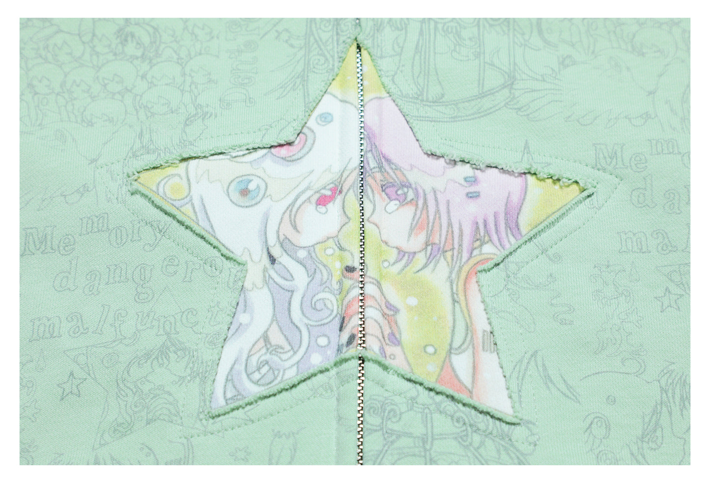 oliwabiu co-branded Star-studded hoodie jacket