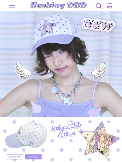 oliwabiu co-branded Star Baseball Cap