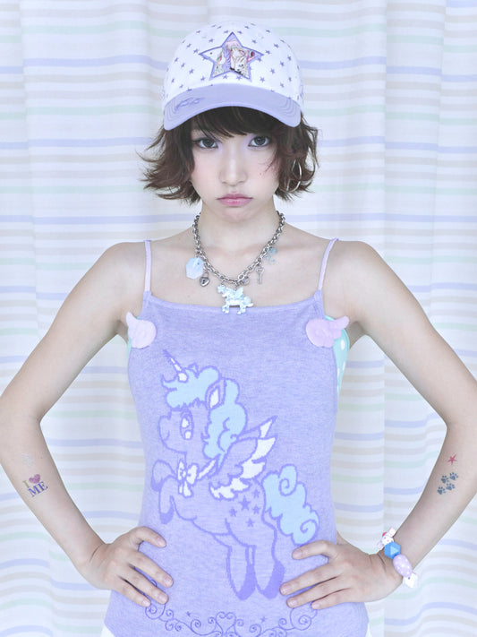 Unicorn Wing Knit Camisole Top