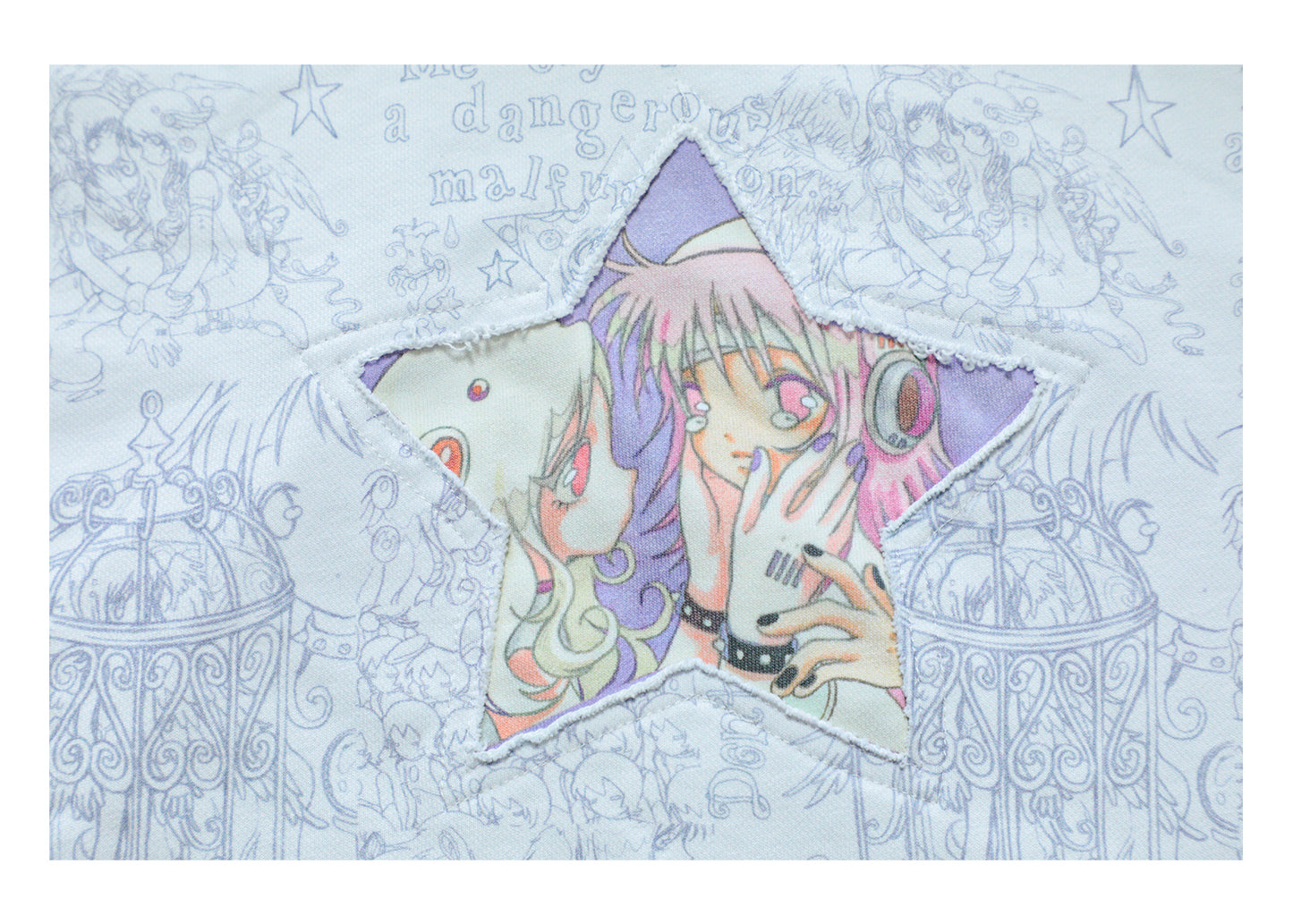 oliwabiu co-branded Star hooded sweatshirt