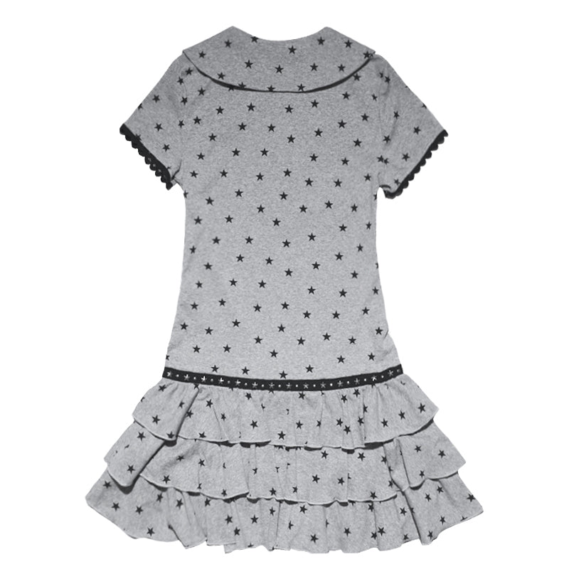 Star Polo Neck Cake Dress