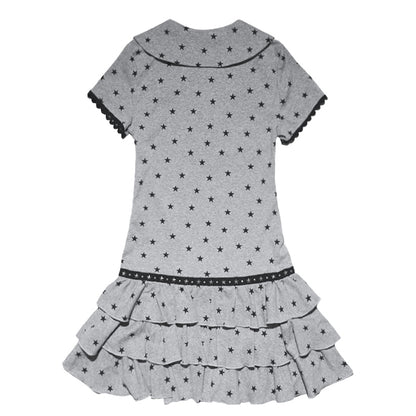 Star Polo Neck Cake Dress