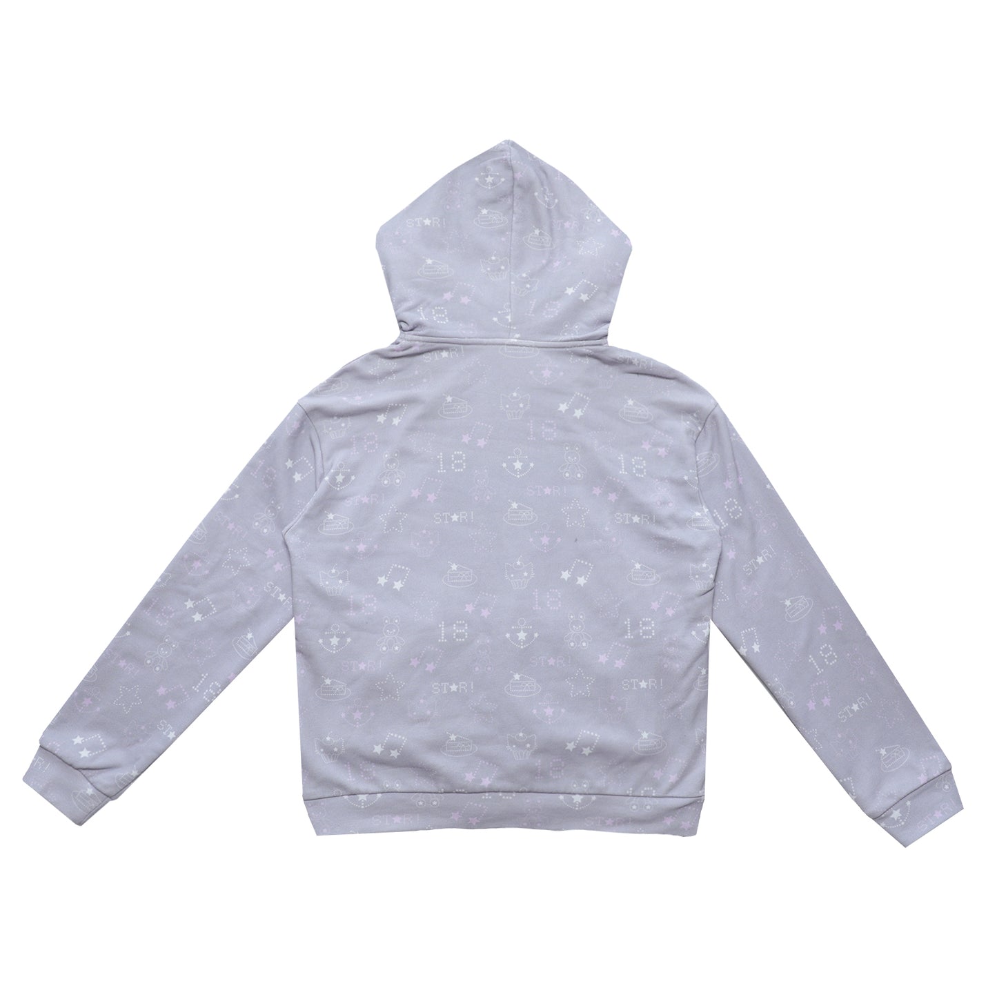 Star Hoodie Coat with Envelope Pockets