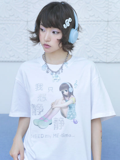 "NEED my ME-time" Glitter Short Sleeve T-Shirt