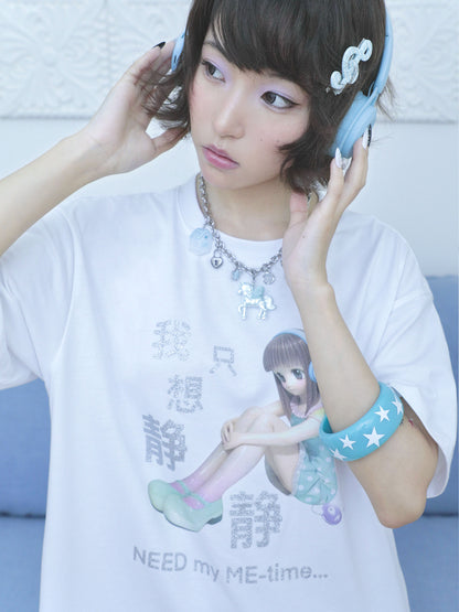 "NEED my ME-time" Glitter Short Sleeve T-Shirt