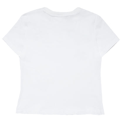 Band-Aid Bow Rhinestone Short Sleeve T-Shirt