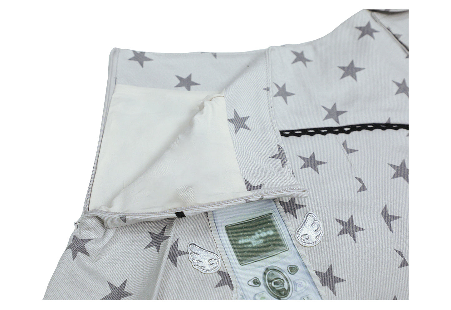 Retro Flip Phone Star Pleated Mini Skirt