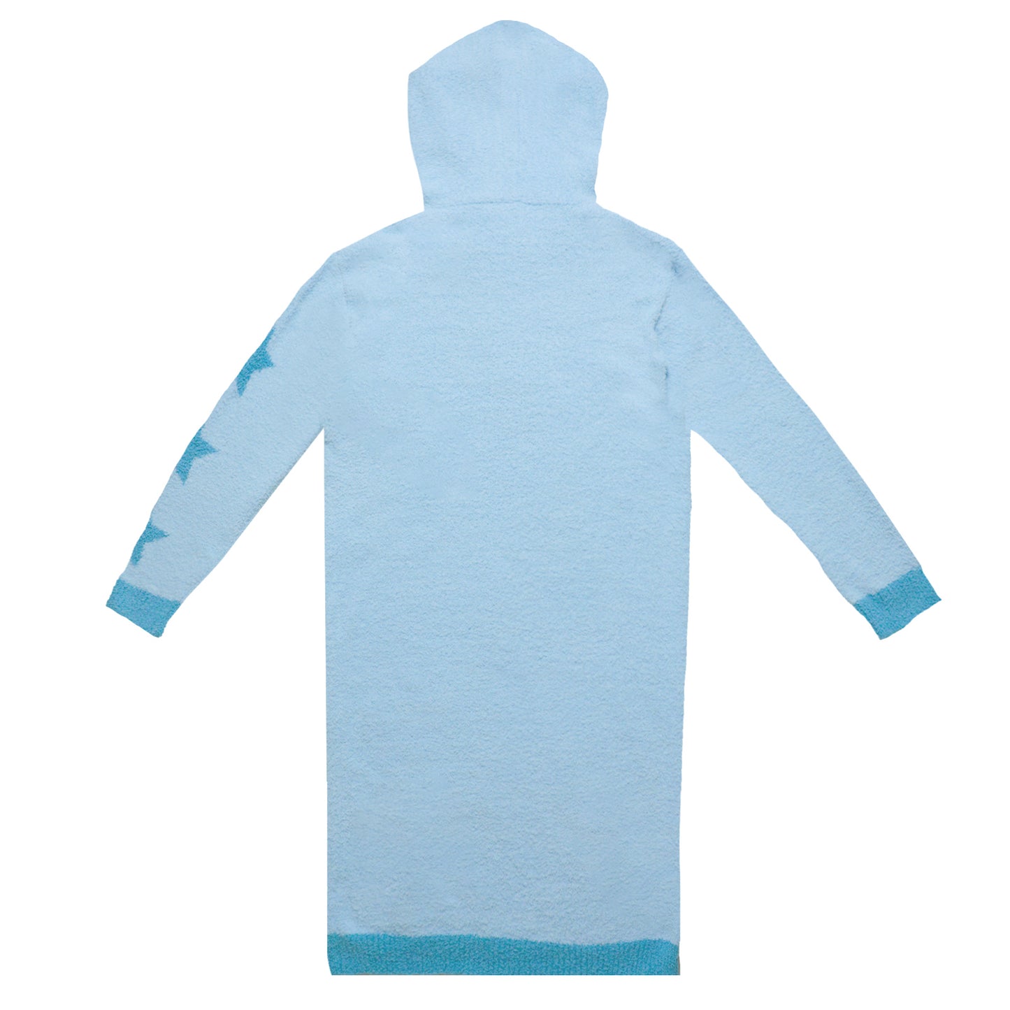 Musical Note & Snail Antennae Hooded Knit Maxi Dress