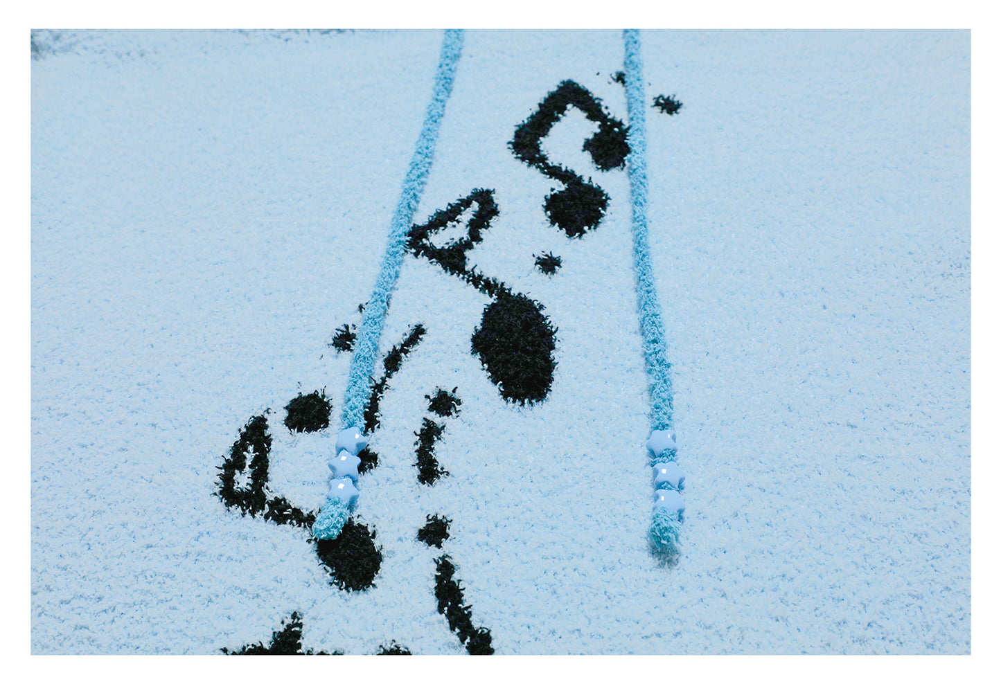 Musical Note & Snail Antennae Hooded Knit Maxi Dress