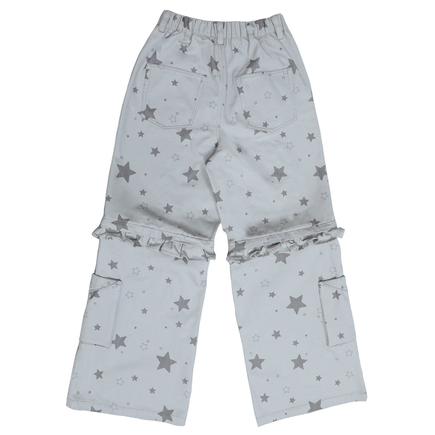 Music Note & Star 2-in-1 Cargo Wide Leg Pants