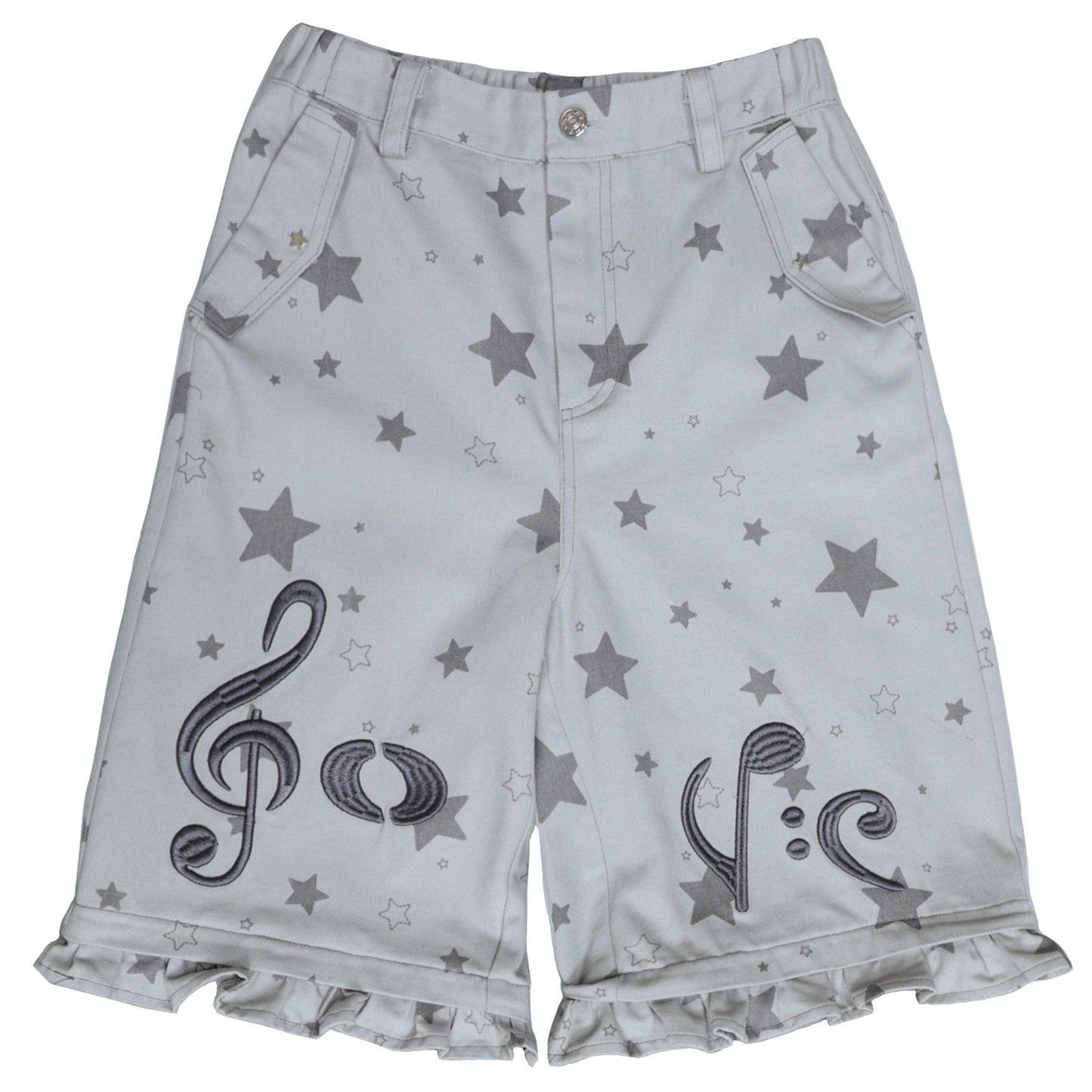 Music Note & Star 2-in-1 Cargo Wide Leg Pants
