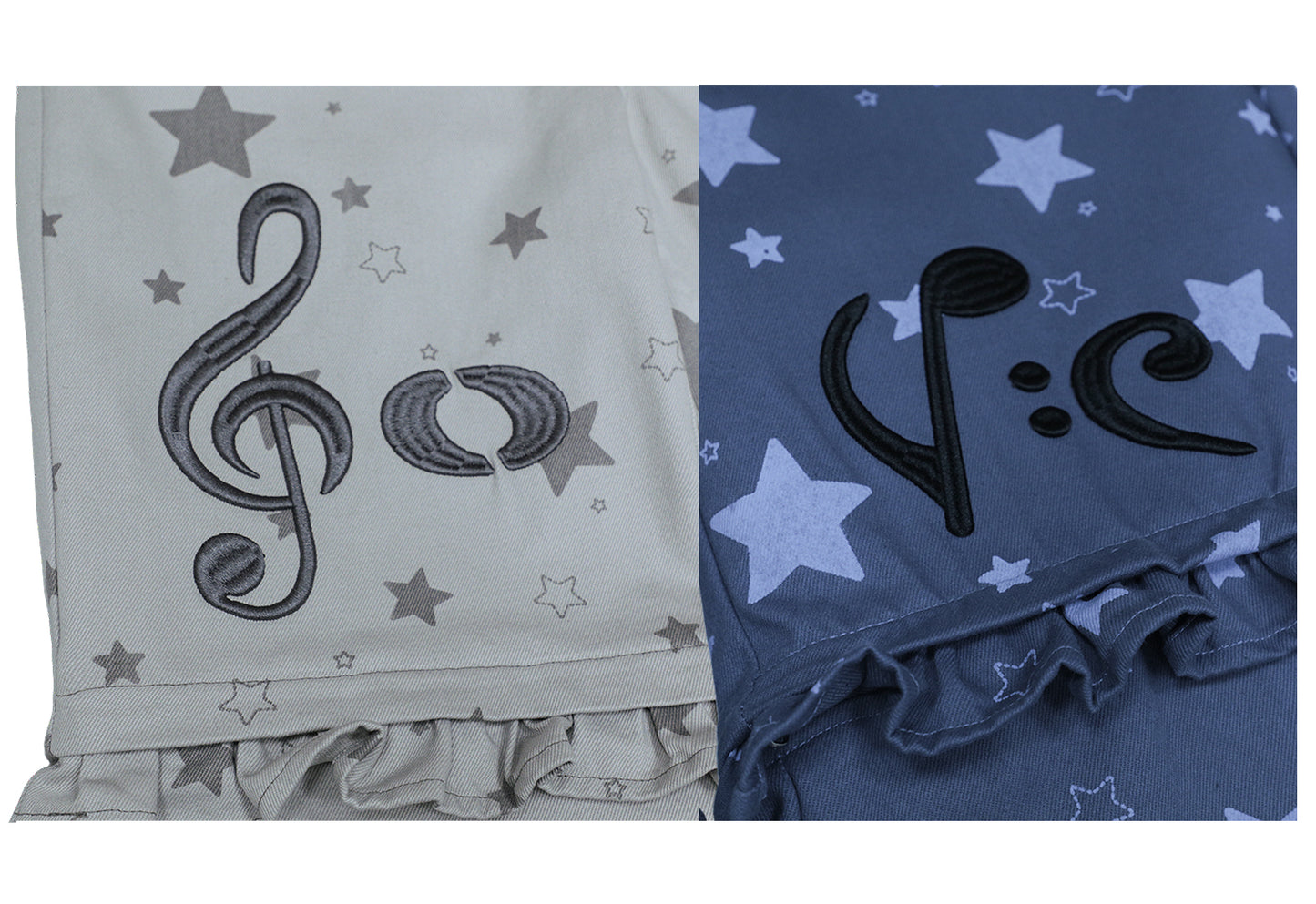 Music Note & Star 2-in-1 Cargo Wide Leg Pants