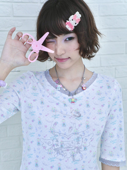 sunonebird co-branded Angel Cat Glitter Base Top