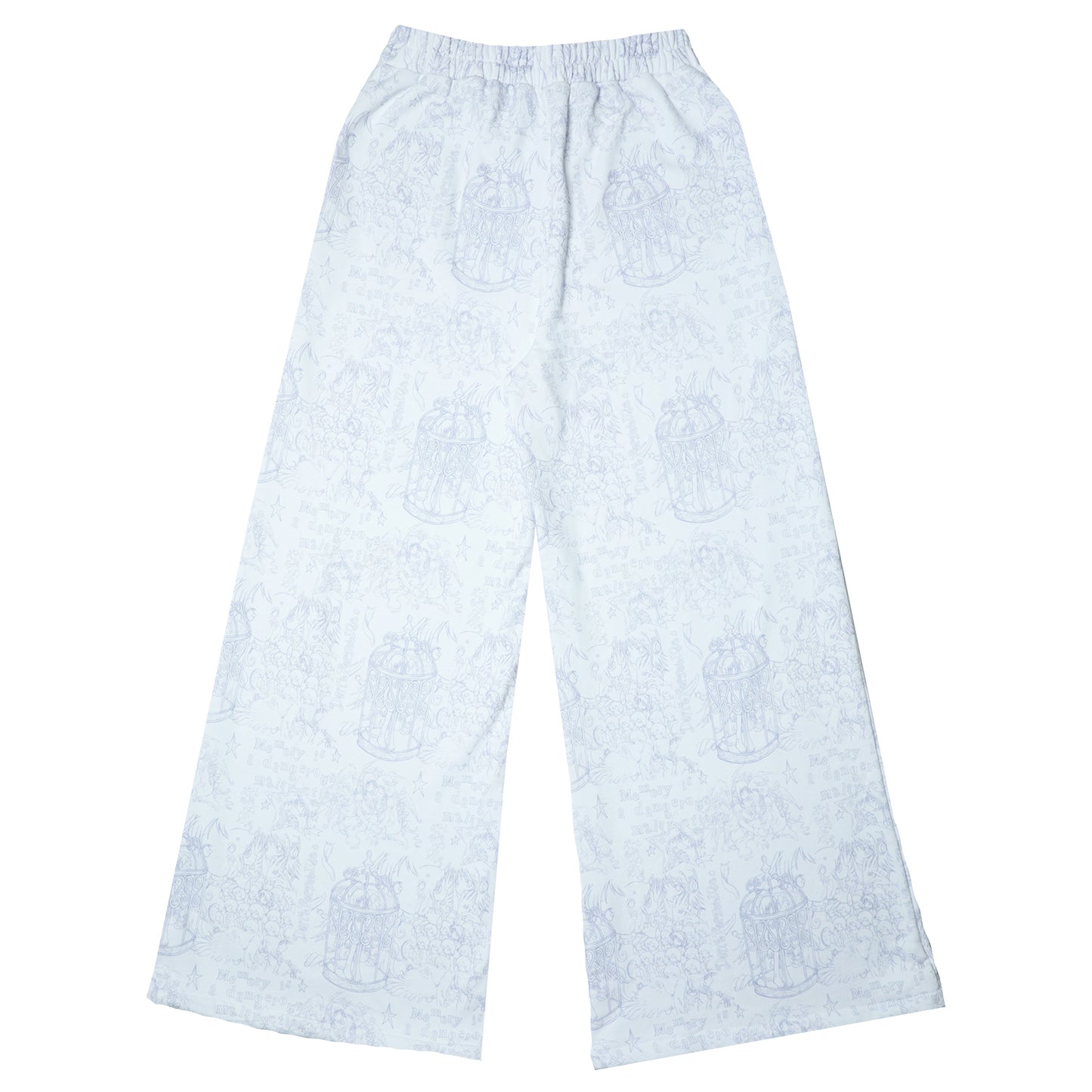 oliwabiu co-branded angel fake two-piece sweatpants