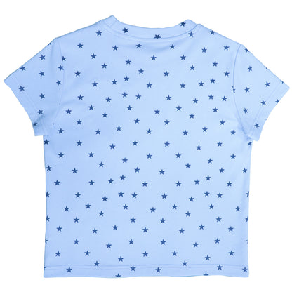 Unicorn Carousel Rhinestone Patchwork Short Sleeve Tee