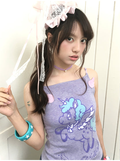 Unicorn Wing Knit Camisole Top