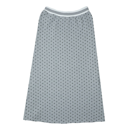 oooctopus co-branded Side-Zip Sweatshirt Long Skirt-grey