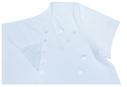 oliwabiu co-branded Angel Silver Foil Mock Layer Short Sleeve T-Shirt