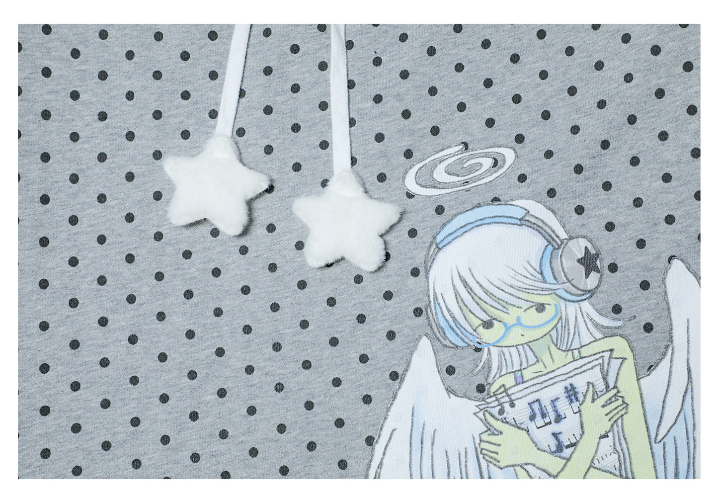 oooctopus co-branded Side-Zip Sweatshirt Long Skirt-grey