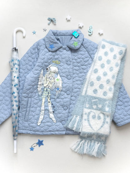 Faux Mink Fur Reversible Fringe Scarf