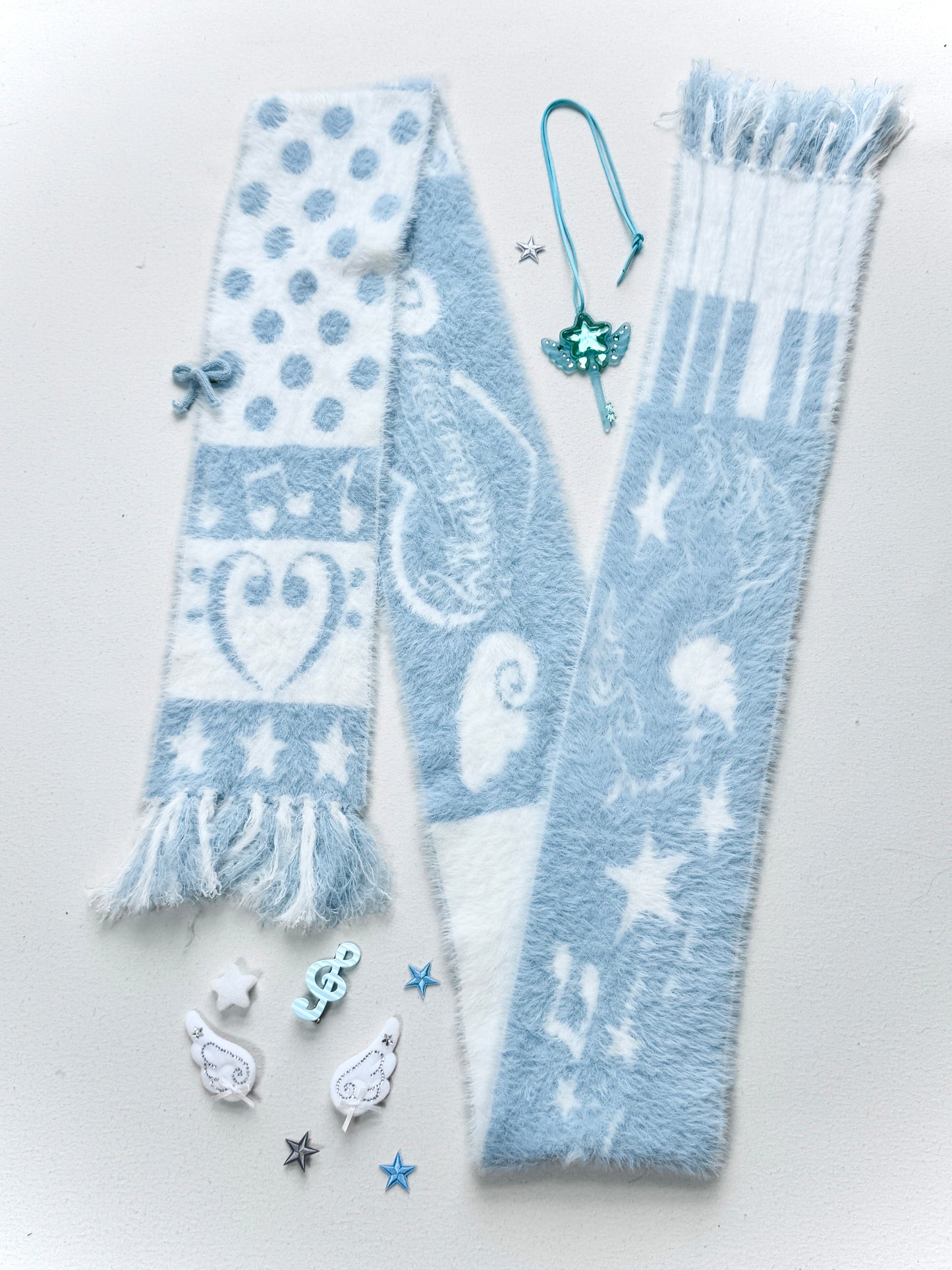 Faux Mink Fur Reversible Fringe Scarf