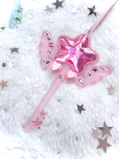 Star, Wing, Magic Wand & Key Necklace