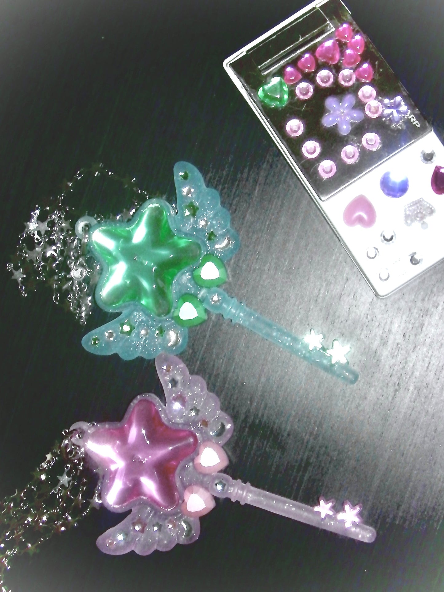 Star, Wing, Magic Wand & Key Necklace