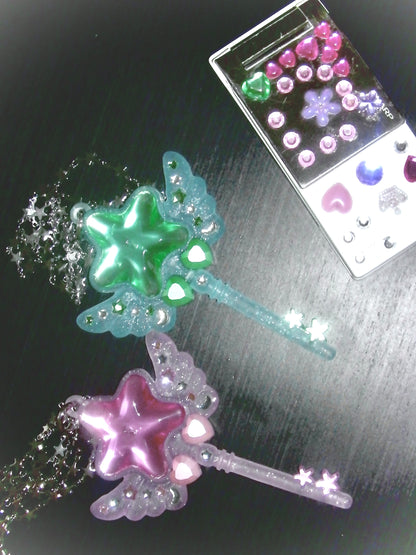 Star, Wing, Magic Wand & Key Necklace