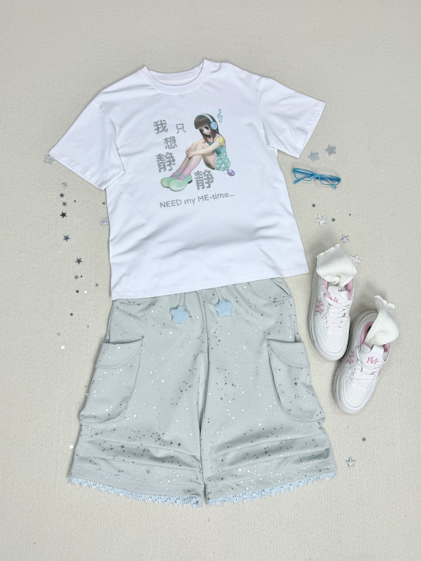 "NEED my ME-time" Glitter Short Sleeve T-Shirt