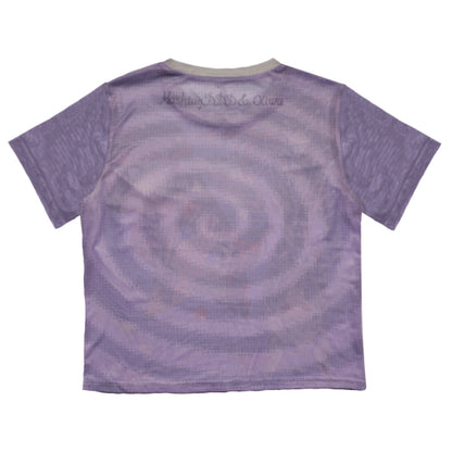 oliwabiu co-branded KillAngel  Short sleeved mesh T-shirt purple colour