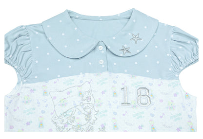 sunonebird co-branded Peter Pan Collar Puff Short Sleeve Tee