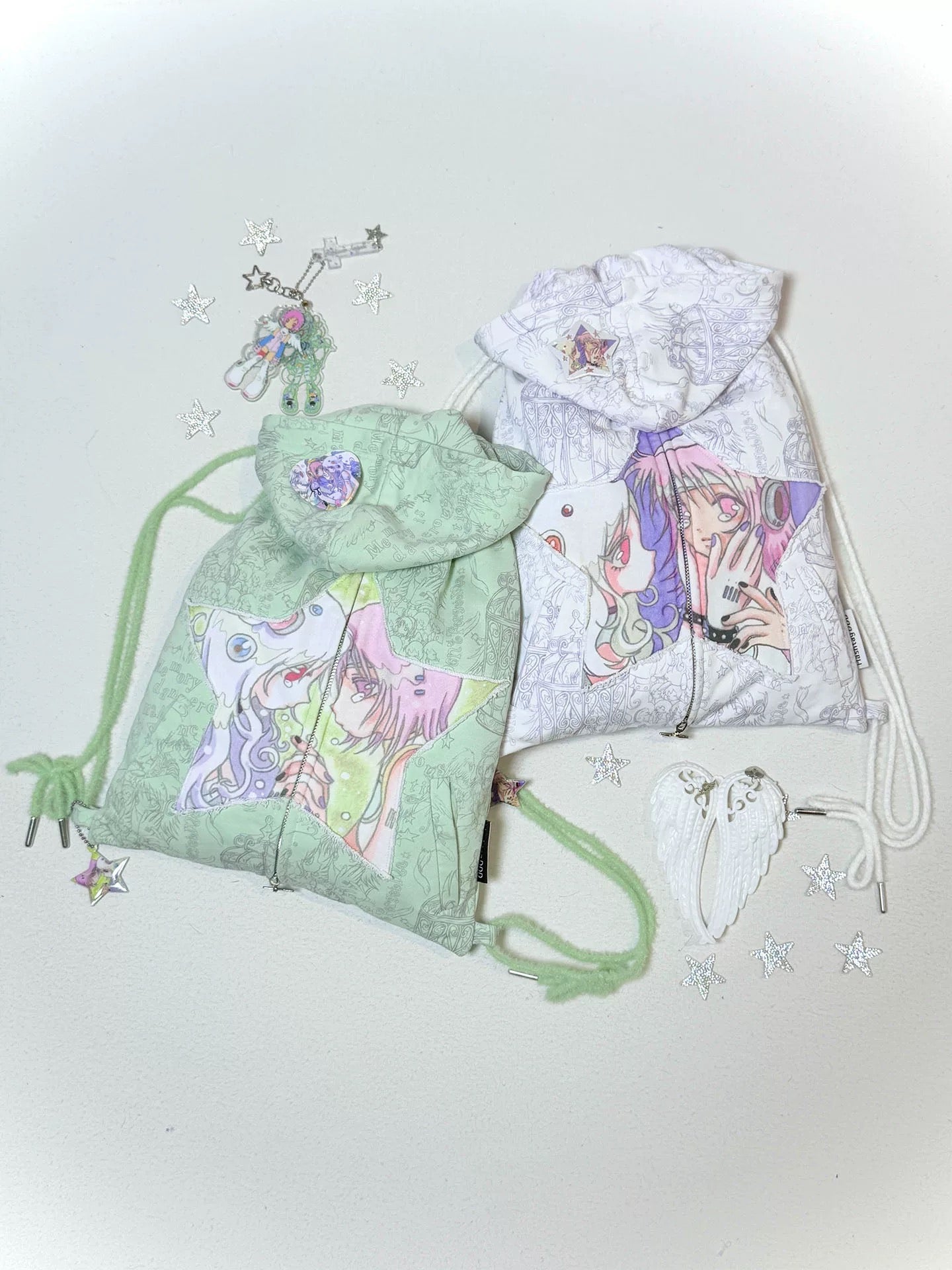 oliwabiu co-branded 2-in-1 Convertible Hoodie Crossbody Bag