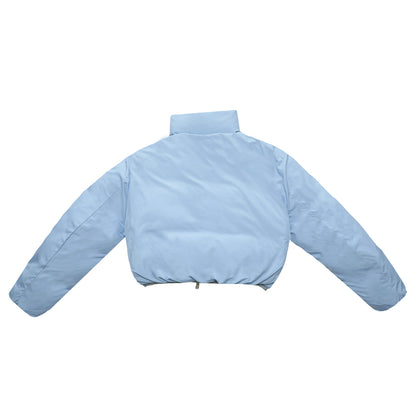 Reversible Short-Length Stand Collar Puffer Jacket