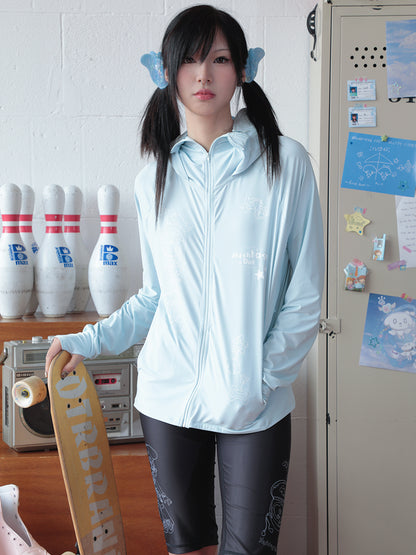 sunonebird 공동 브랜드 Ice Silk UPF50+ 후드 롱슬리브 선스크린 재킷 